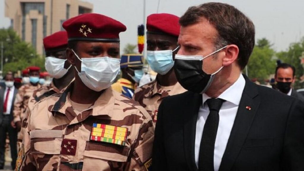 Emmanuel Macron aux obsèques d'Idriss Déby