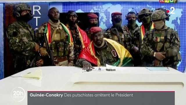 Coup d'etat : Annonce à la télévision de l'arrestation du Président Alpha Condé