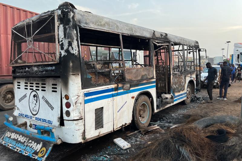 Dakar incendie bus
