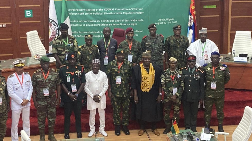 Les chefs d'état-major de la Cédéao. Dossier Niger