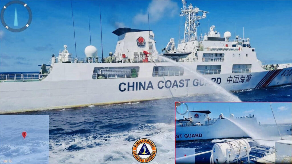 Chine méridionale alors que les Philippines ont convoqué l'ambassadeur chinois