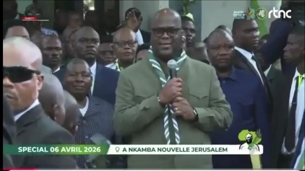 Le président Felix Tshisekedi au Temple kimbanguiste de Nkamba