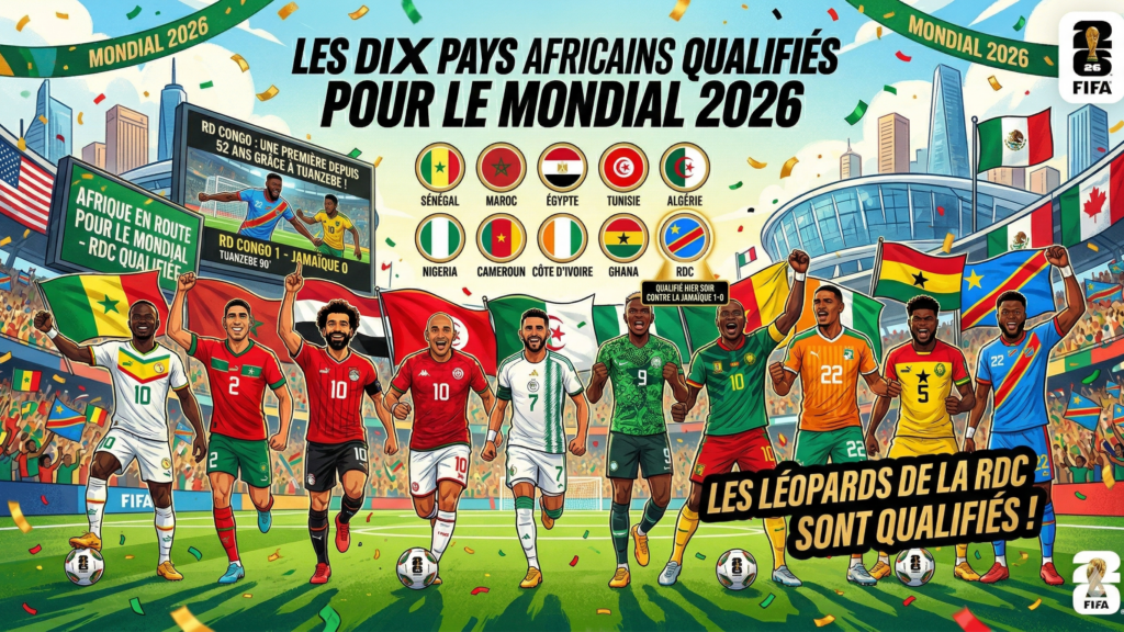 Les dix pays africains qualifies pour le mondial 2026