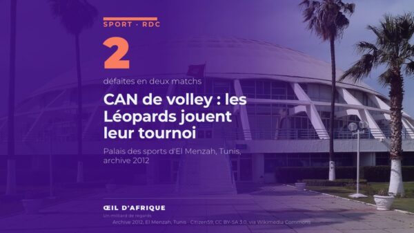 Le Palais des sports d'El Menzah à Tunis, salle de la CAN volley-ball 2026