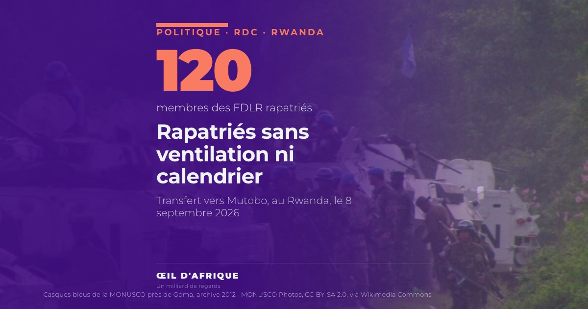 Convoi de blindés et casques bleus de la MONUSCO près de Goma