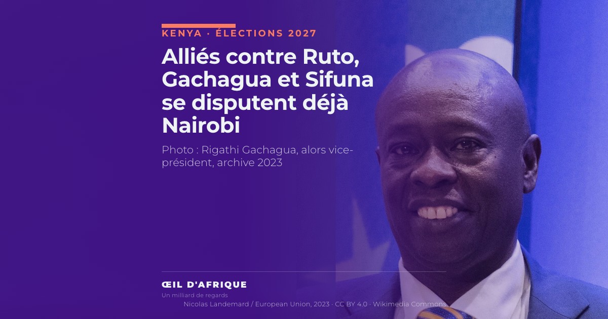Portrait de Rigathi Gachagua, chef du DCP, dont le camp vise 16 des 17 circonscriptions de Nairobi face à Edwin Sifuna