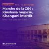 Rue du centre de Kisangani, archive 2017, bannière de l'article sur la marche de la C64 du 15 septembre