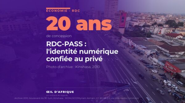 Vue aérienne du boulevard du 30 Juin à Kinshasa, ville de la phase pilote du RDC-PASS
