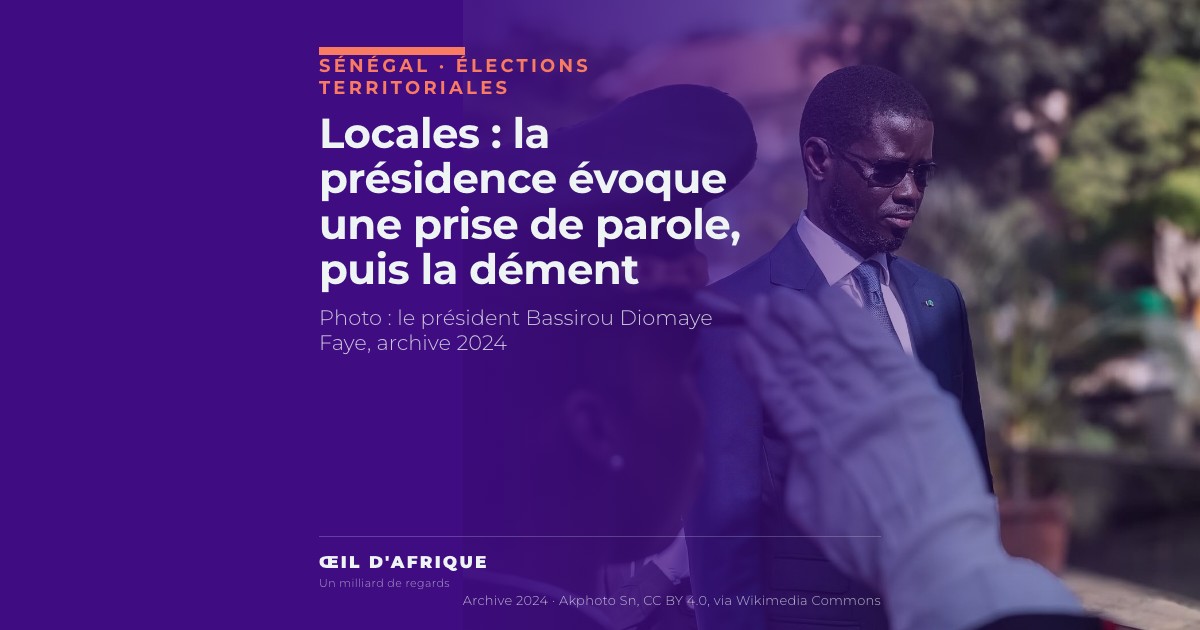 Le président Bassirou Diomaye Faye lors de la journée des forces armées en 2024, sur fond du débat sur le report des élections territoriales au Sénégal