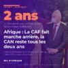 Patrice Motsepe, président de la CAF, à la finale de la CAN 2021 à Yaoundé ; la CAF rétablit la CAN tous les deux ans