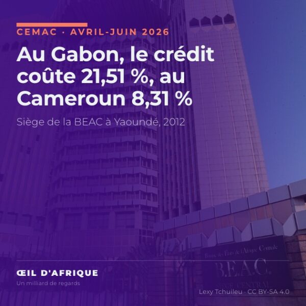 Siège central de la BEAC à Yaoundé, banque centrale de la CEMAC qui publie le coût du crédit au Gabon et au Cameroun