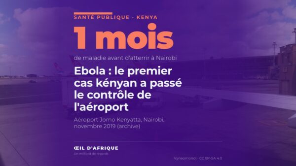 Le tarmac de l'aéroport Jomo Kenyatta de Nairobi, où le premier cas d'Ebola au Kenya a atterri le 3 octobre 2026