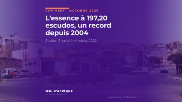 Station-service Enacol à Mindelo, au Cap-Vert, où le prix de l'essence atteint un record en octobre 2026