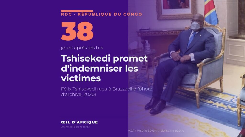 Félix Tshisekedi au palais présidentiel de Brazzaville, photo d'archive de 2020