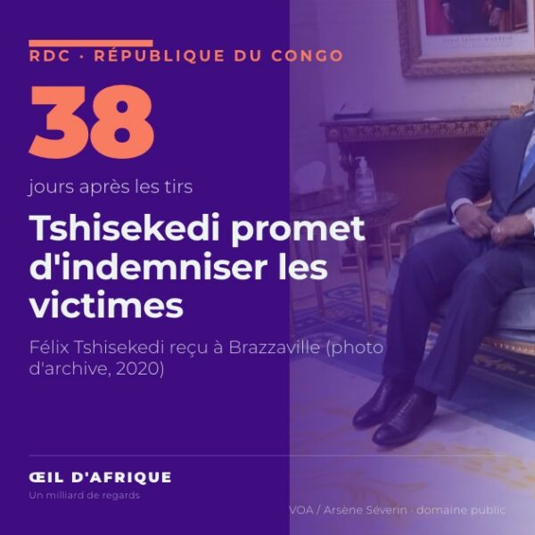 Félix Tshisekedi au palais présidentiel de Brazzaville, photo d'archive de 2020