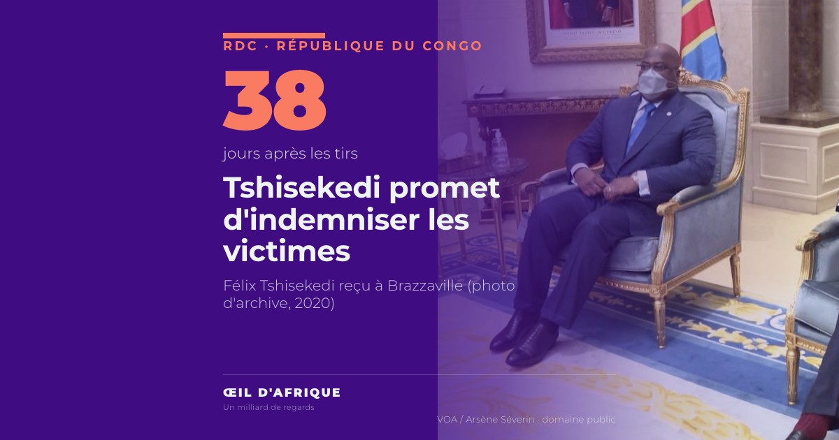 Félix Tshisekedi au palais présidentiel de Brazzaville, photo d'archive de 2020