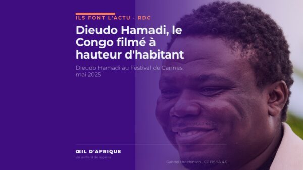 Le documentariste congolais Dieudo Hamadi, membre du jury du Festival de Cannes, en mai 2025