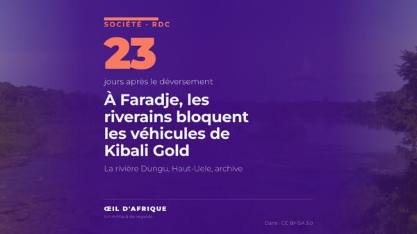 Une rivière du Haut-Uele, en RDC, province où les riverains de la rivière Tanzi bloquent les véhicules de Kibali Gold Mines