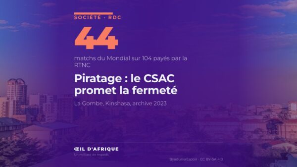Vue de la Gombe, à Kinshasa, où siège le CSAC qui promet des sanctions contre le piratage des matchs de football