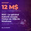 Déchets brûlés dans la commune de N'sele, à Kinshasa, ville dont la Task Force et l'Hôtel de Ville se disputent l'assainissement