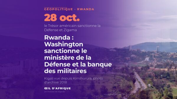 Kigali vue depuis Kimihurura, quartier du siège de l'armée rwandaise, après les sanctions américaines contre le Rwanda