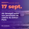 Un Airbus A321 aux couleurs d'Air Sénégal à l'atterrissage, en août 2024